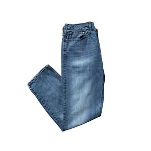 Levi's 514 Straight Fit Jeans Medium Wash Denim Pants W35 L32